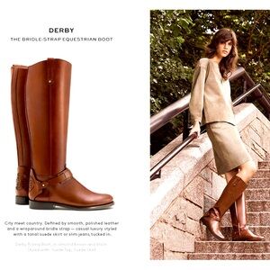 Tory Burch Derby Riding Boots